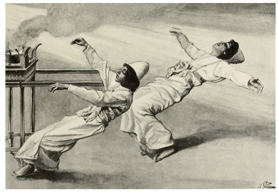 Image depicting Aaron's son falling to their death.
